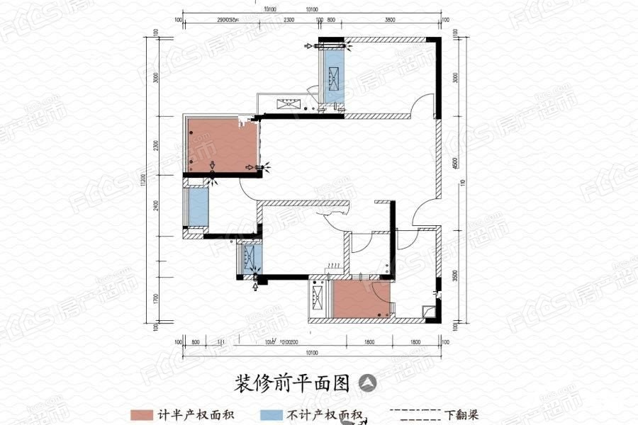 观山御璟自由分割的户型