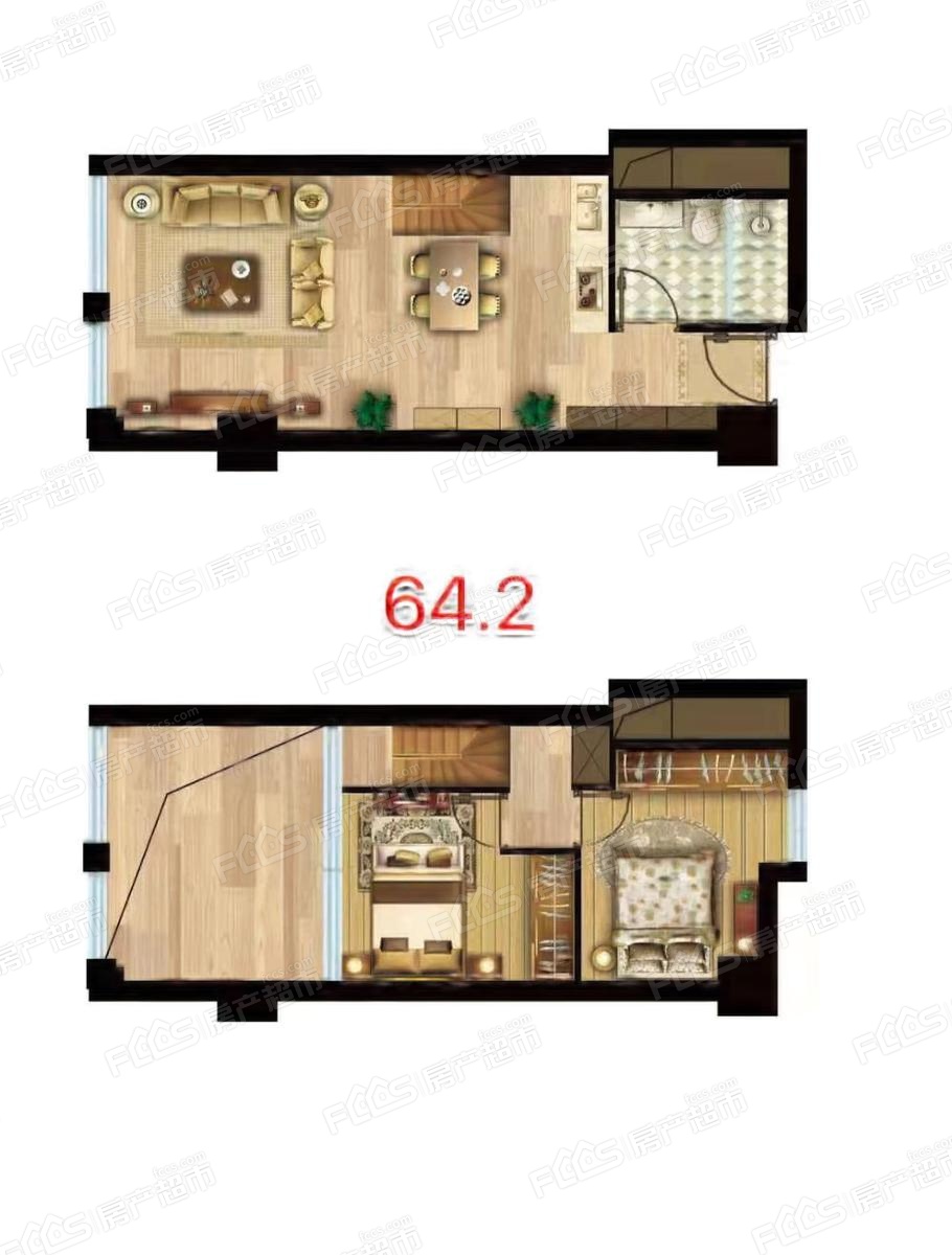 青芒loft写字楼户型图