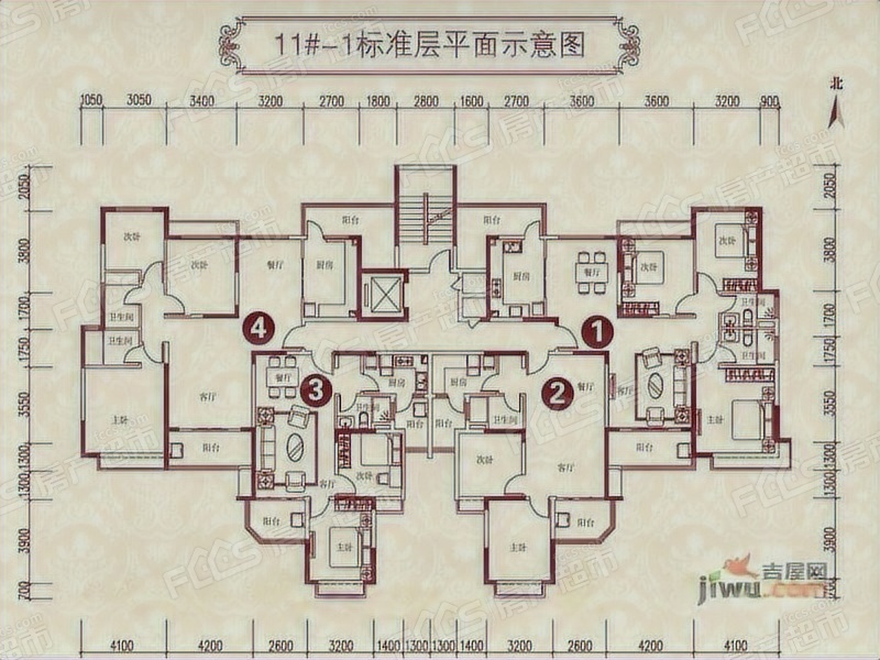 朝辉东方城户型图