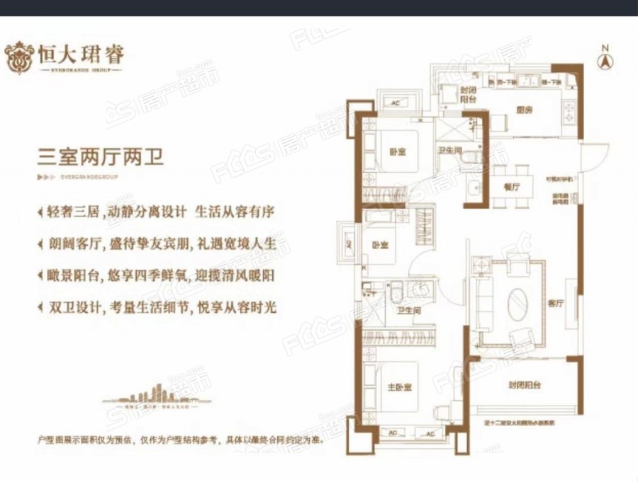 太原恒大珺睿楼盘户型图3