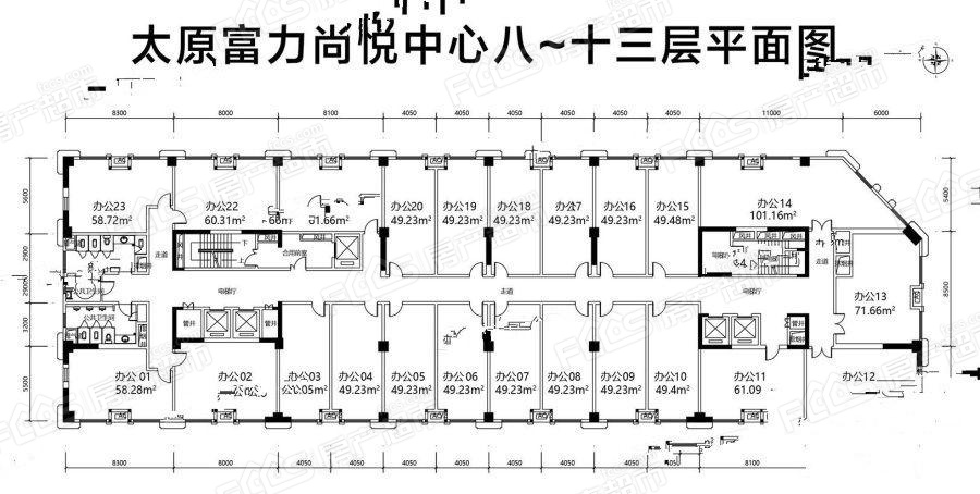 富力尚悦居富力尚悦居3室2厅2卫1170㎡户型图