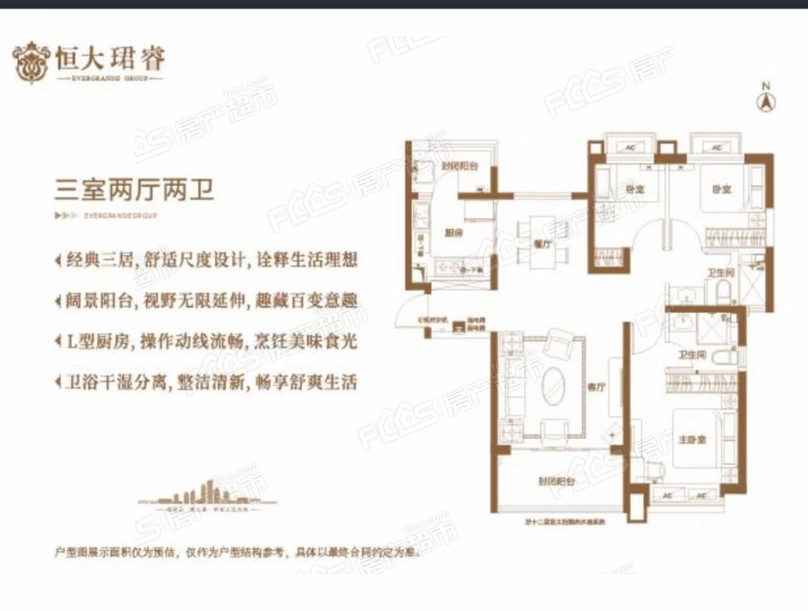 太原恒大珺睿楼盘户型图2