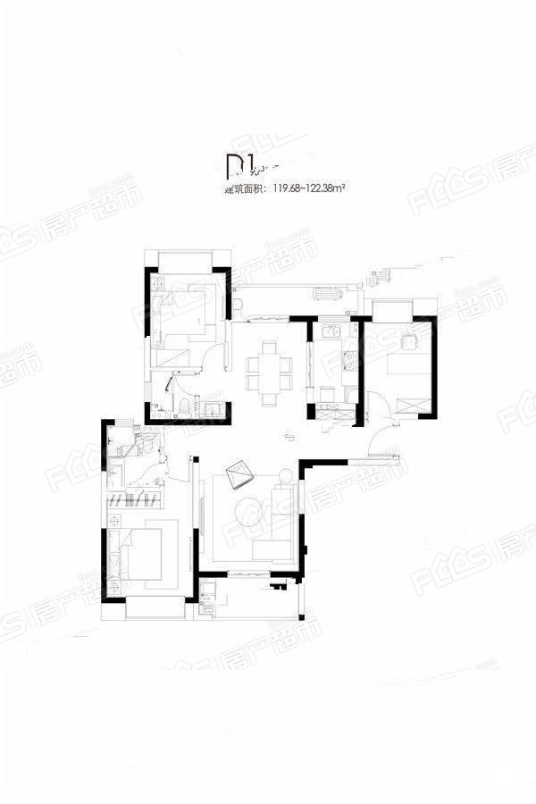 武汉城建星河2049楼盘户型图2