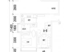 1室2厅1卫的户型图