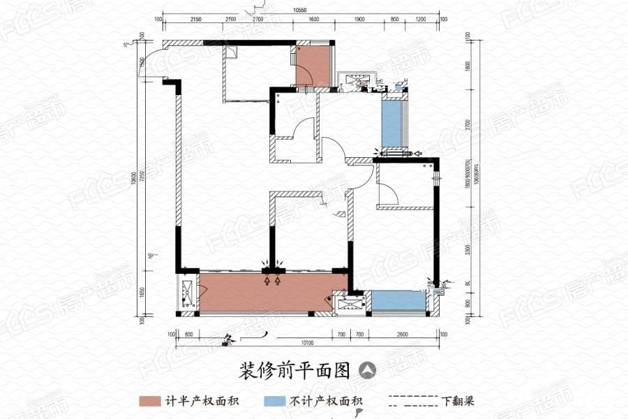 观山御璟自由分割的户型