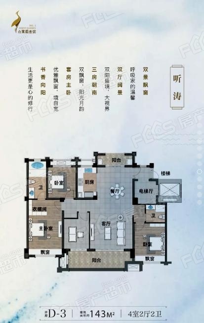 白鹭园壹号楼盘户型图3