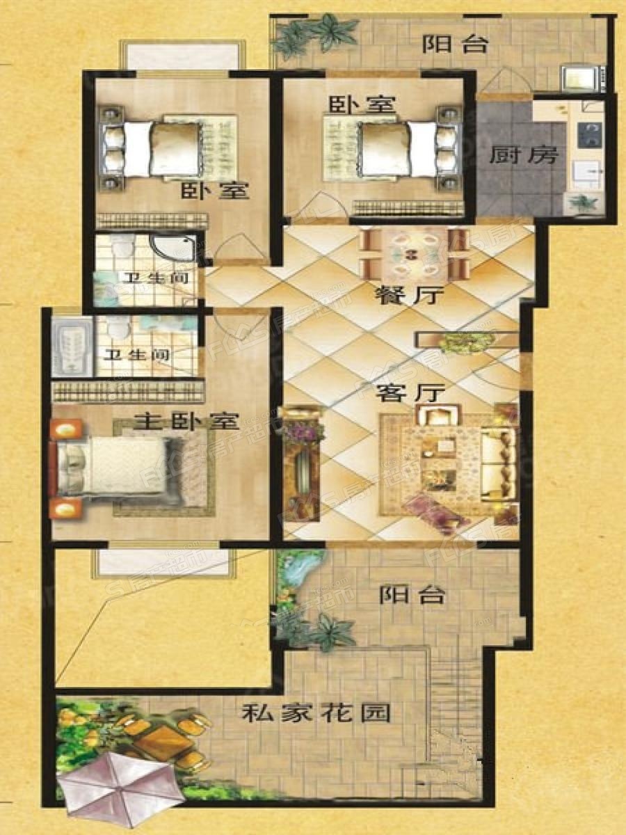 裕华香颂楼盘户型图1
