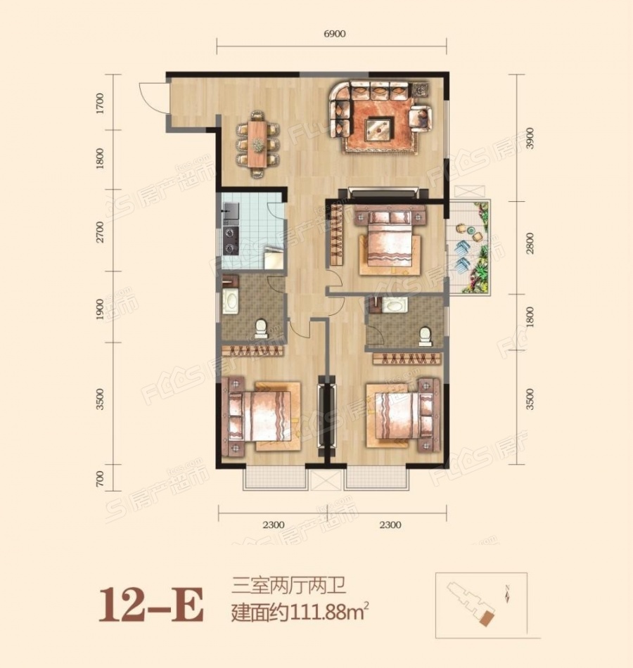 恒昇聚龙湾楼盘户型图3