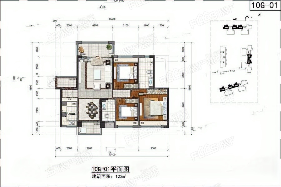 家喻五洲缤纷广场楼盘户型图1