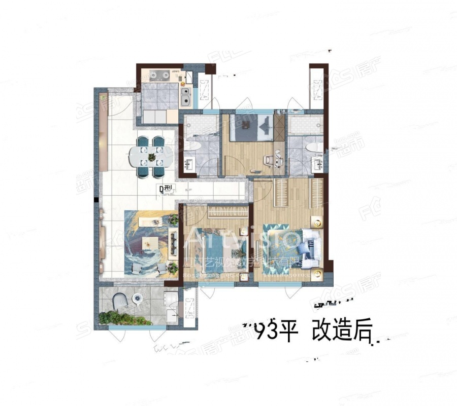 德化隆恩阳光城丽景湾楼盘户型图3