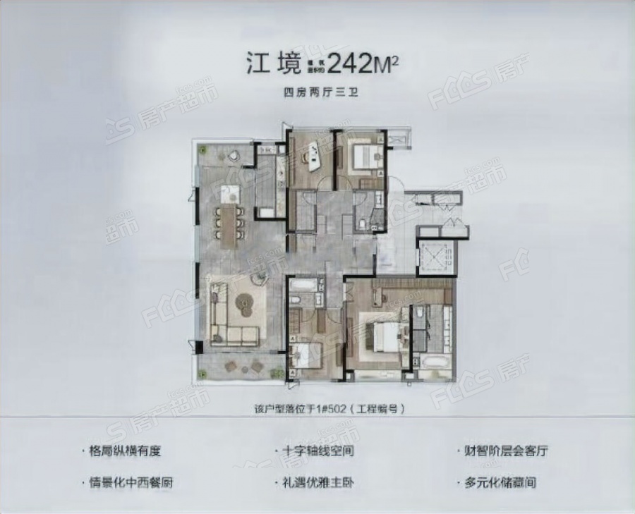 融创滨江ONE楼盘户型图1