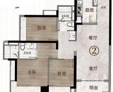 3室2厅2卫的户型图