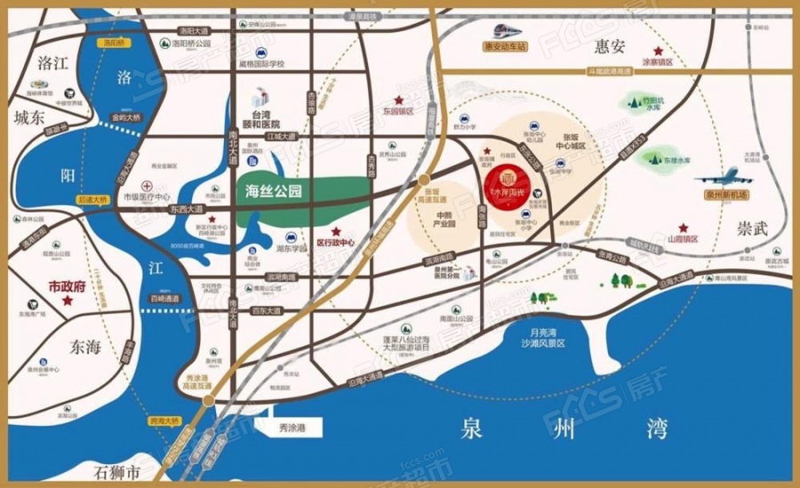 莲花水岸阳光楼盘位置图1