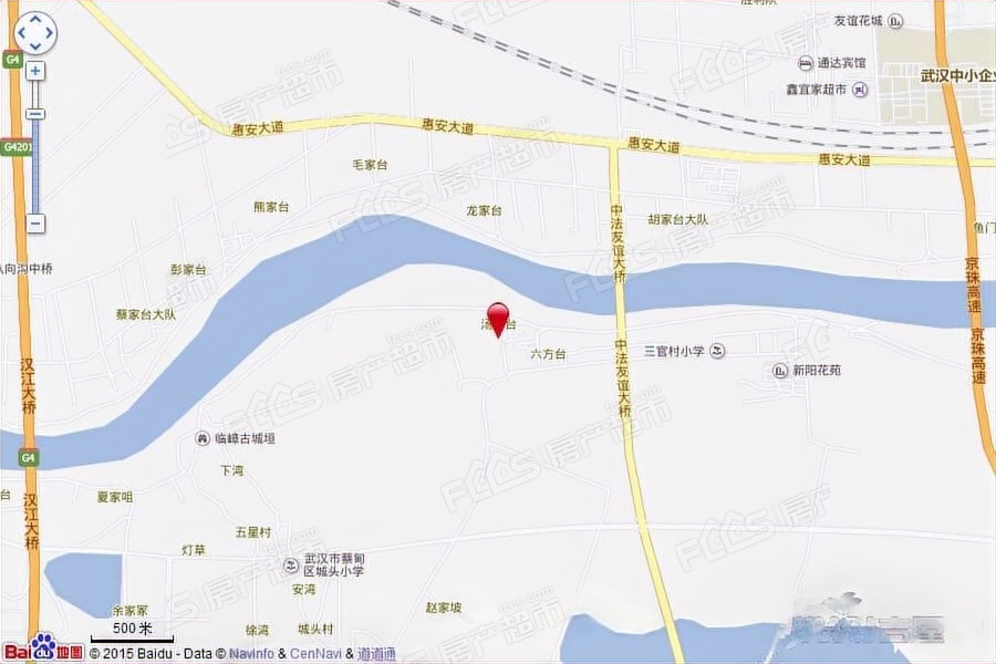 汉水新城中法印象楼盘位置图1