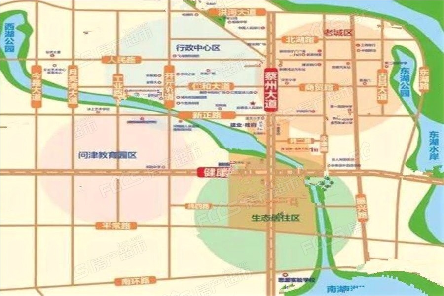 新蔡建业森林半岛二期楼盘位置图1