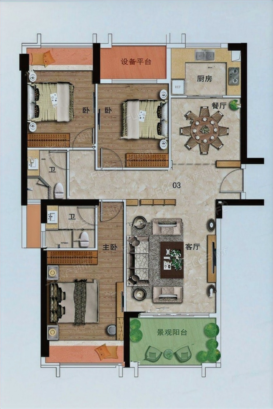 海璟天翡花园楼盘户型图1