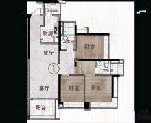 3室2厅2卫的户型图