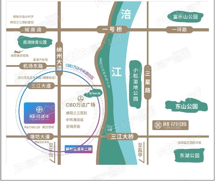 丽都花漾年楼盘位置图1
