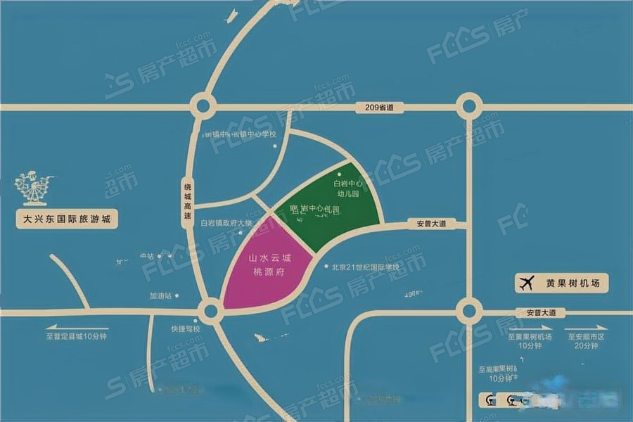 山水云城桃源府楼盘位置图1