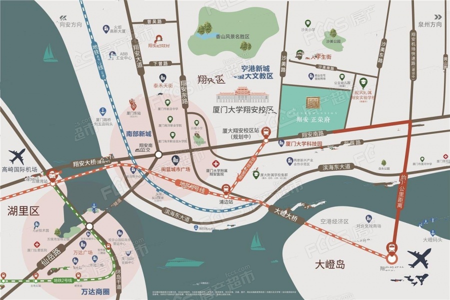 翔安正荣府楼盘位置图1