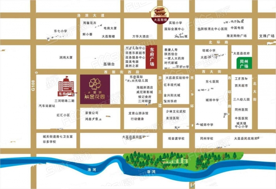 紫金花园楼盘位置图1