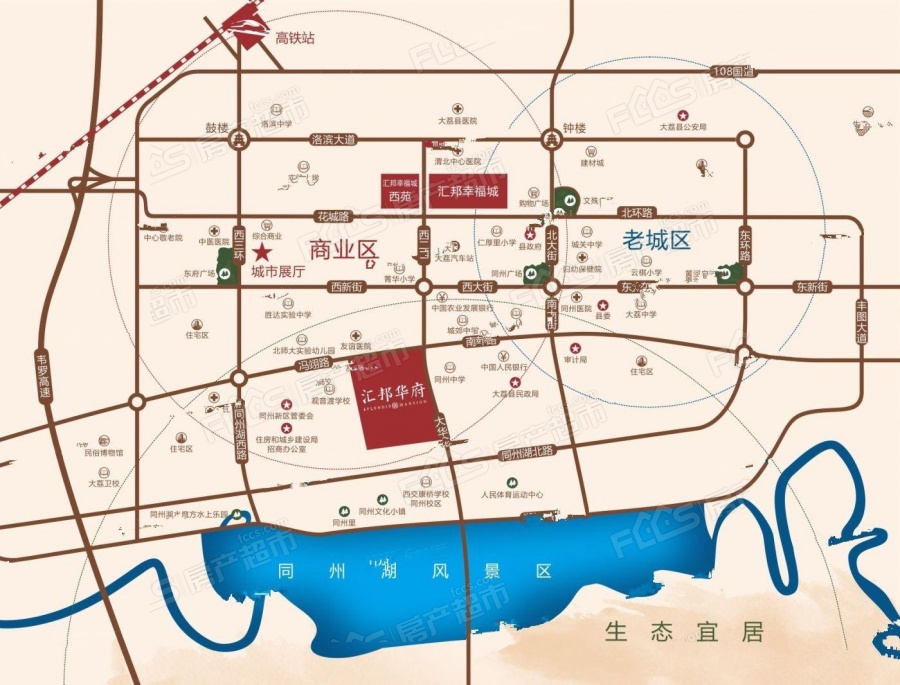 汇邦华府楼盘位置图1