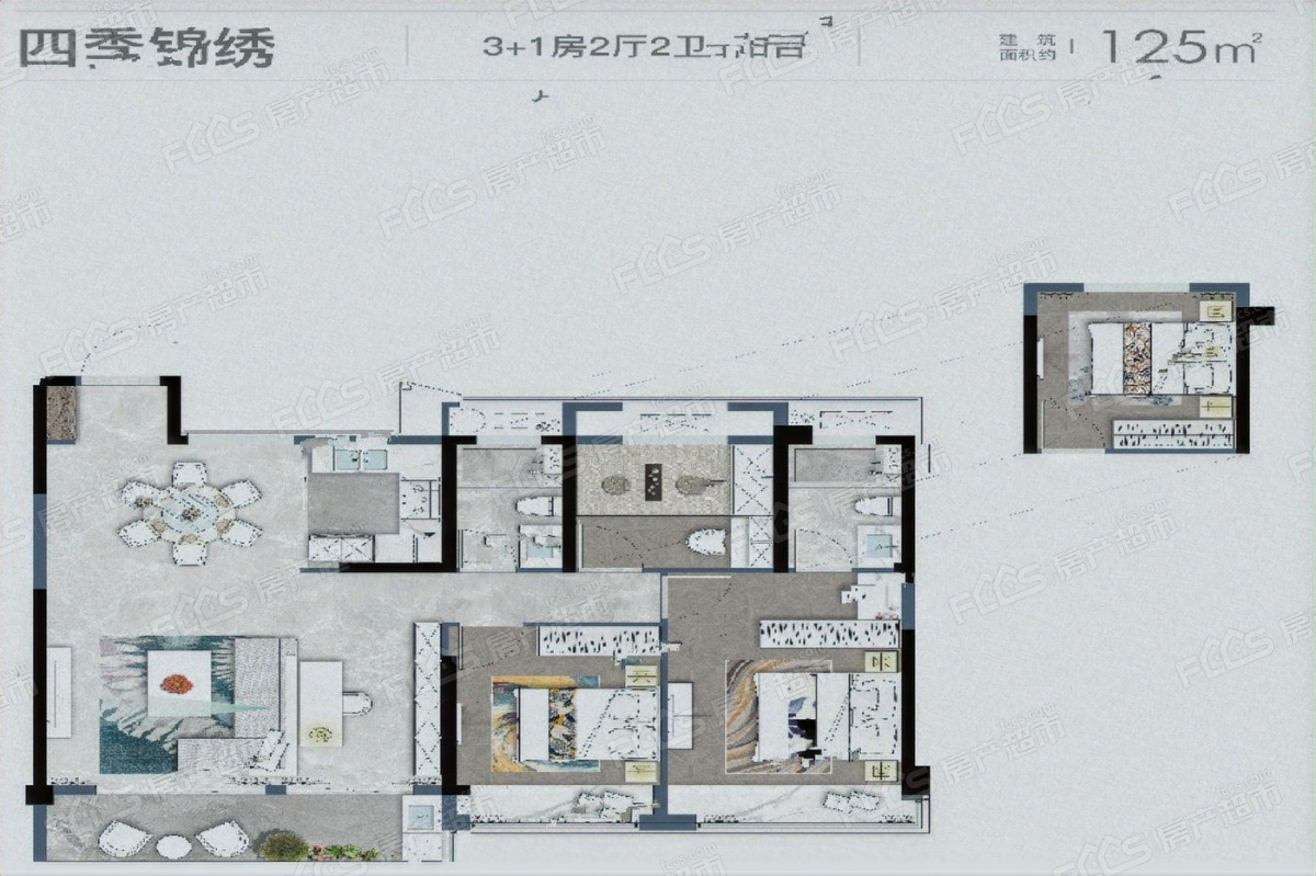 温州四季原著户型图图片