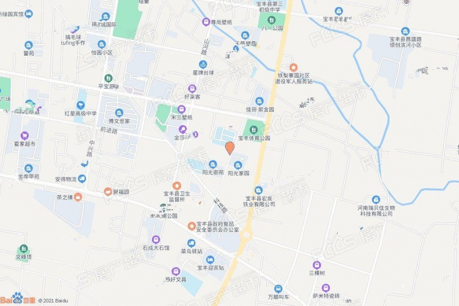 宝丰建业紫园楼盘位置图1