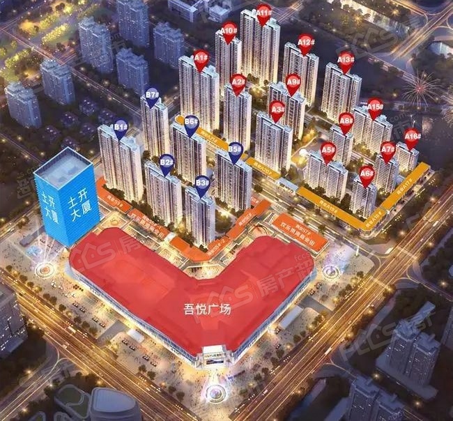 福建平潭吾悦广场楼盘总平图1