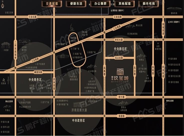 银丰玖玺城楼盘位置图1