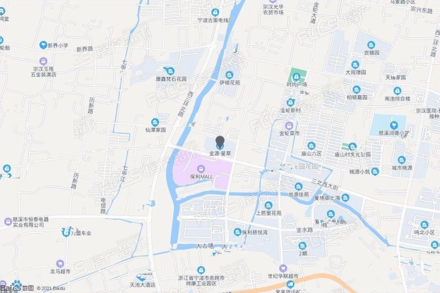 金源星萃璟庭楼盘位置图1