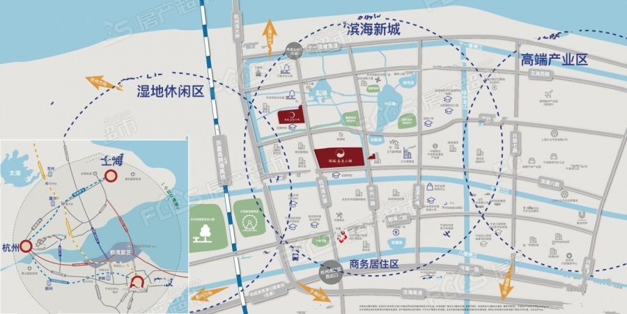 绿城春熙月明楼盘位置图1