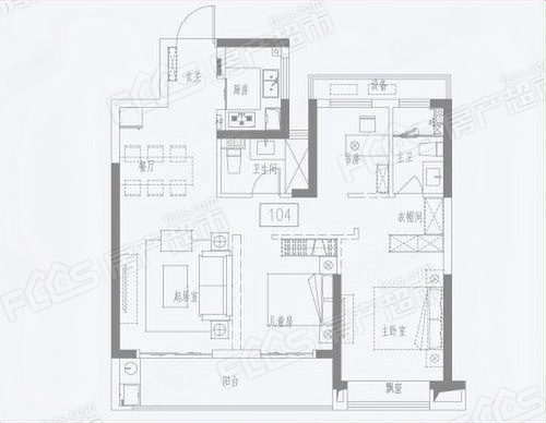 金源星萃璟庭楼盘户型图3