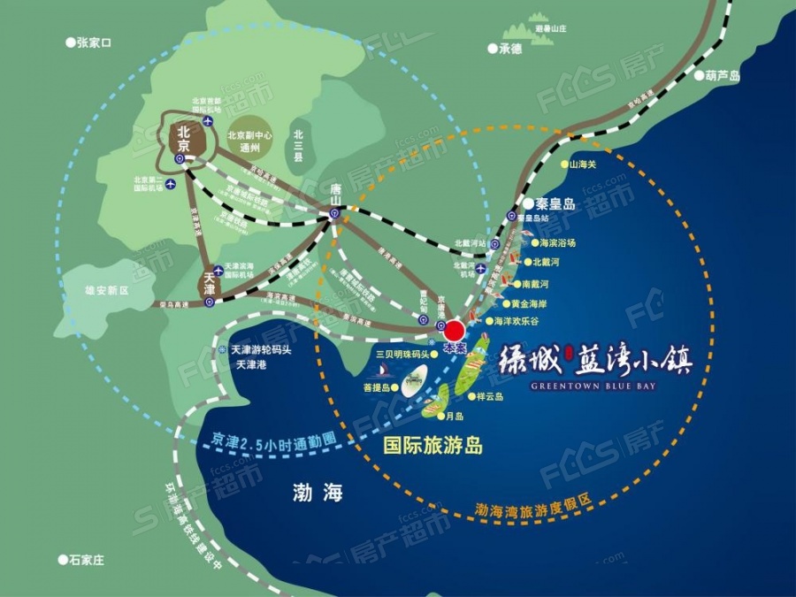 唐山蓝湾小镇楼盘位置图1