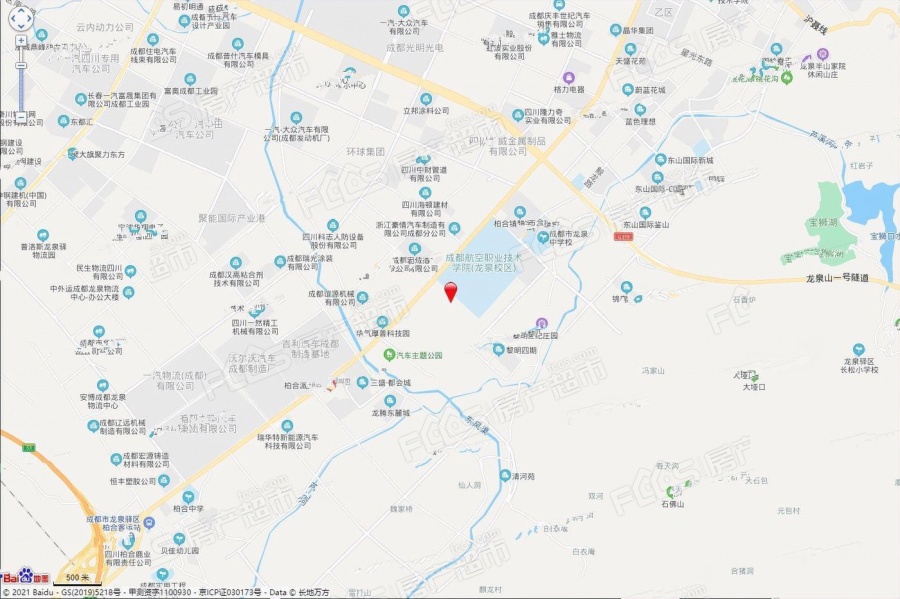 爱情东麓九里楼盘位置图1