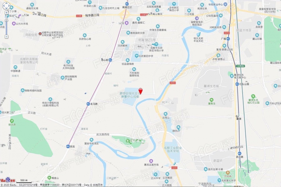 中粮观澜铂悦楼盘位置图1