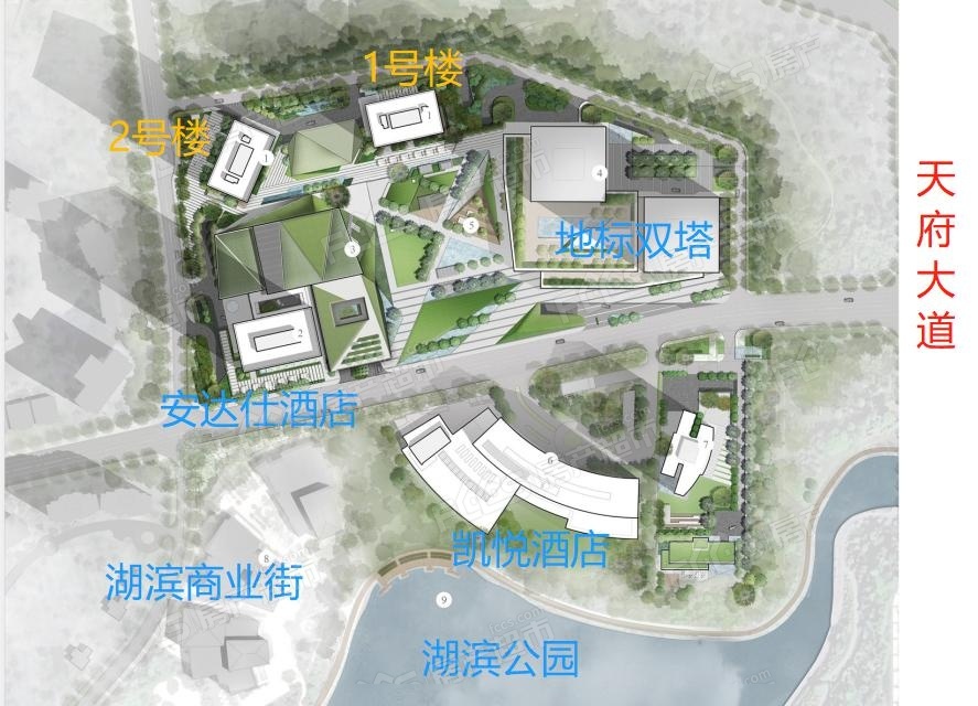 LACADIERE天际楼盘总平图1