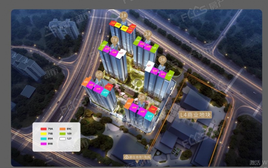 建总云璟未来楼盘总平图1
