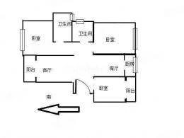 整租 | 人民医院旁，润和花园精装三房，干净利落，