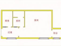 整租 | 富力东山新天地 1室0厅1卫 40平 电