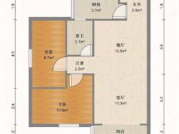 整租 | 融穗两房出租拎包入住价格实惠南向高楼层随